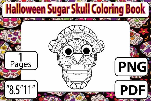 Download Sugar Skull Coloring Page for Adults - Premium Resources