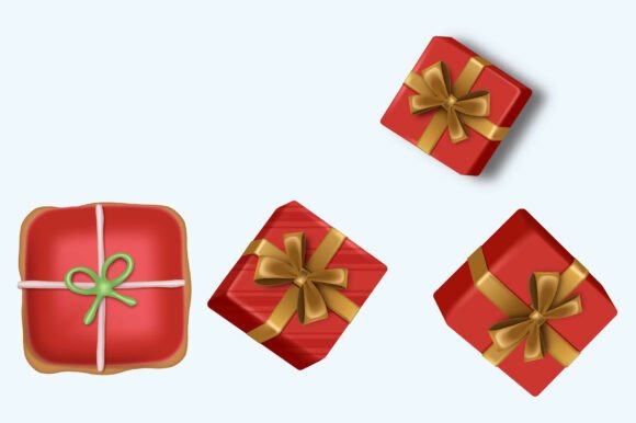 Download Vector 3D Christmas Red Gift Box Design - Red gift box design Collection