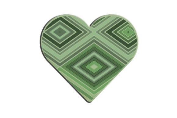 Download Velvet Green Valentine Hearts Cutouts - Valentine hearts Collection