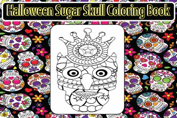 Download Sugar Skull Coloring Page for Adults 1 - Premium Resources