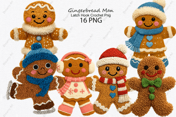 Download Gingerbread Man Latch Hook Crochet Png - Latch hook crochet png Collection