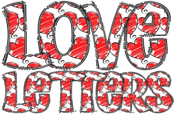 Download Sublimation Valentine Hearts Lettering - Valentine hearts Collection