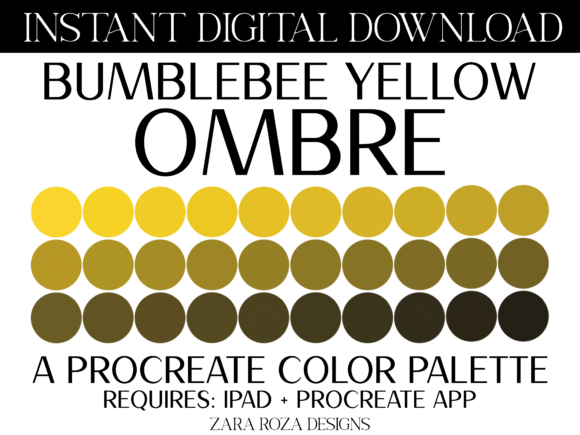 Download Butterscotch Yellow Ombre Color Palette - Premium Resources